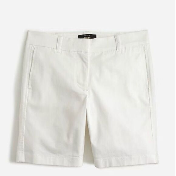 J. Crew 7" stretch chino short in White Size 12 NWT H5809 - Picture 3 of 11